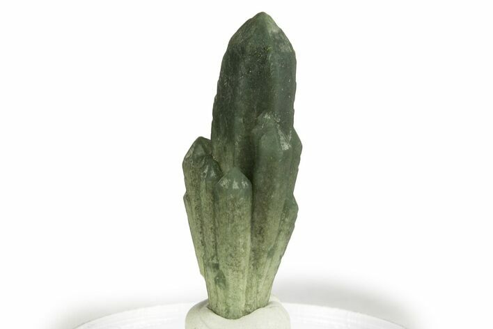Green Hedenbergite Included Quartz Crystals - Mongolia #331872